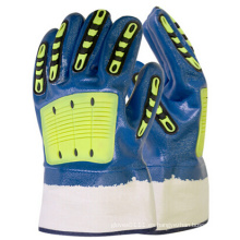 SunnyHope 2016 guantes resistentes químicos del impacto de TPR Nitrile de la venta caliente